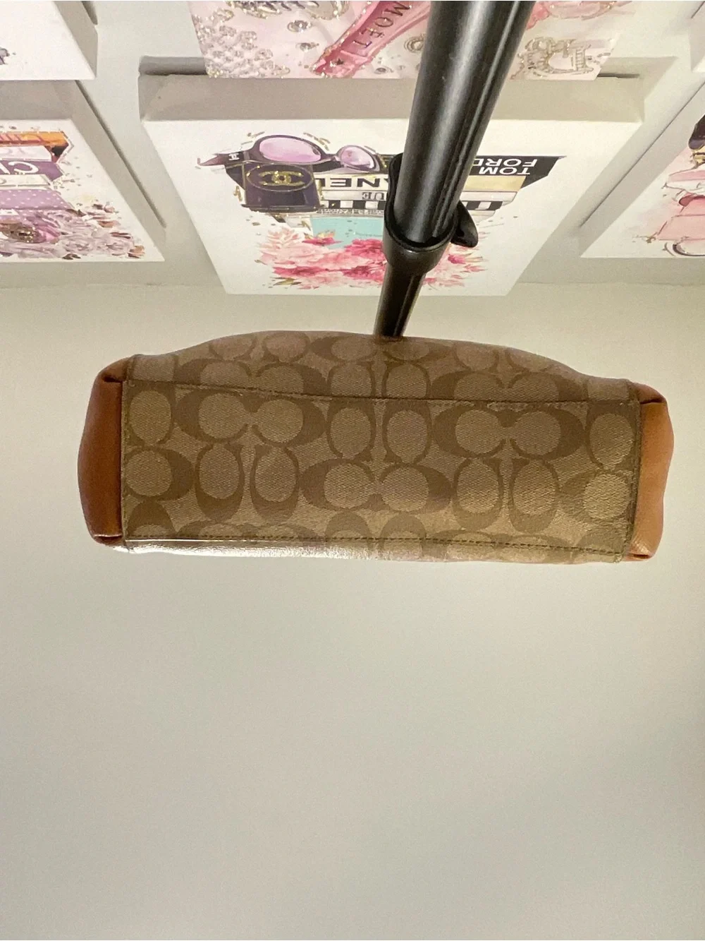 EUC Coach Small Christy Signature Canvas Tote - CLL1001